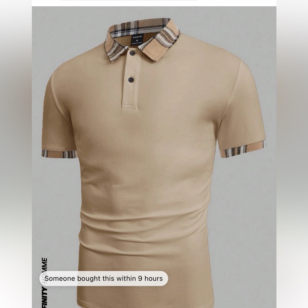 Mens brand new beige shirt